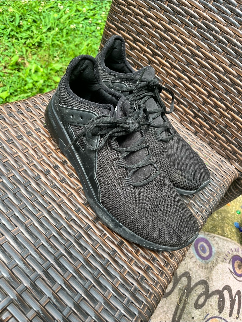 Puma Black Mesh Lace-Up Athletic Sneakers - Picture 6 of 6